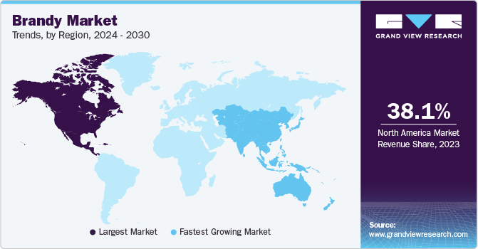 Brandy Market Trends, by Region, 2024 - 2030
