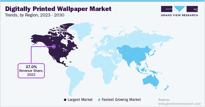  Digitally Printed Wallpaper Market Trends by Region, 2023 - 2030