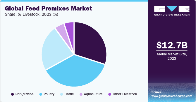 Global Feed Premixes Market share and size, 2023