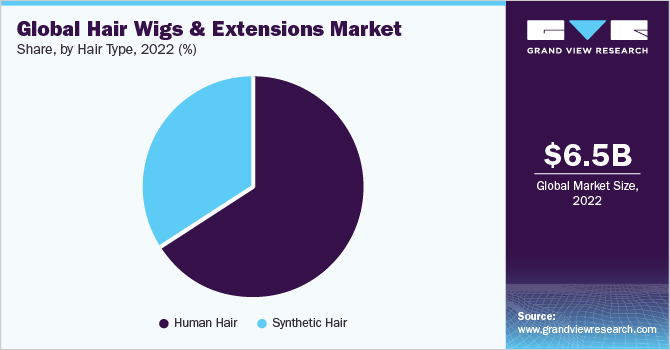 Global hair wigs & extensions Market share and size, 2022