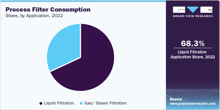 Process Filter Consumption share, by application, 2022