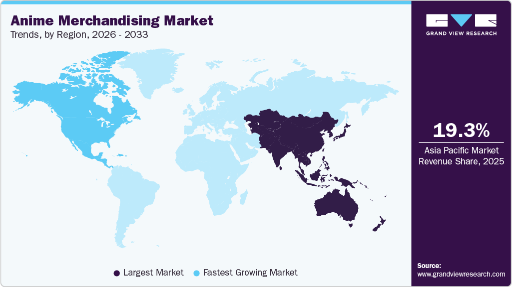 Anime Merchandising Market Trends, by Region, 2026 - 2033 Anime Merchandising Market Trends, by Region, 2026 - 2033