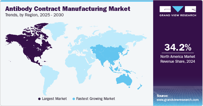 Antibody Contract Manufacturing Market Trends, by Region, 2025 - 2030