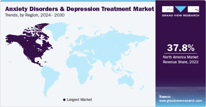 Anxiety Disorders And Depression Treatment Market Trends, by Region, 2024 - 2030