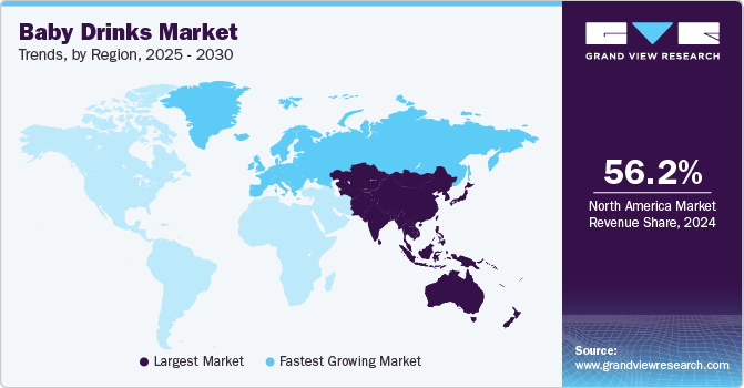 Baby Drinks Market Trends, by Region, 2025 - 2030