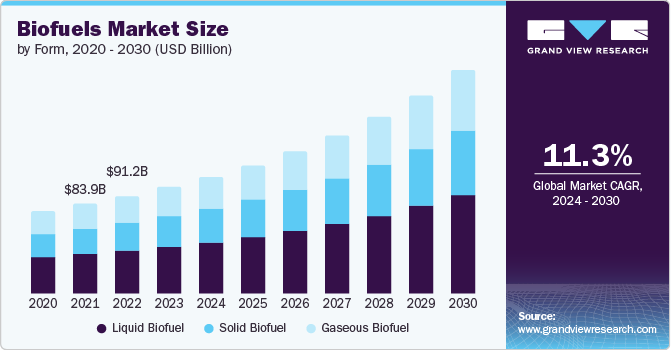 Biofuels Market size and growth rate, 2024 - 2030