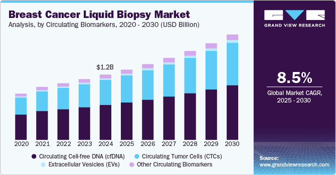 Breast Cancer Liquid Biopsy Market Analysis, By Circulating Biomarkers, 2020 - 2030 (USD Billion)