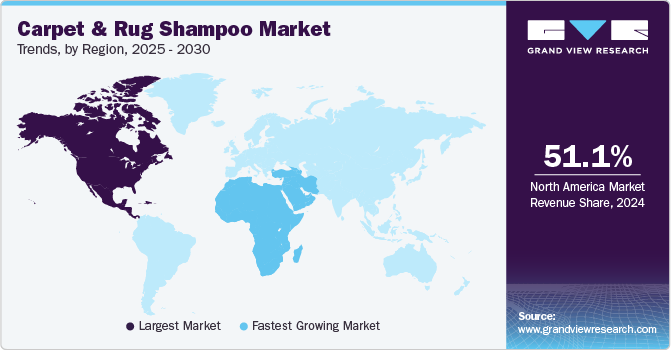 Carpet And Rug Shampoo Market Trends, by Region, 2025 - 2030