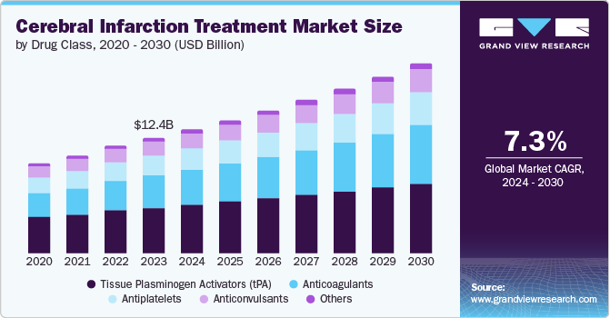 Cerebral Infarction Treatment Market Size, 2024 - 2030