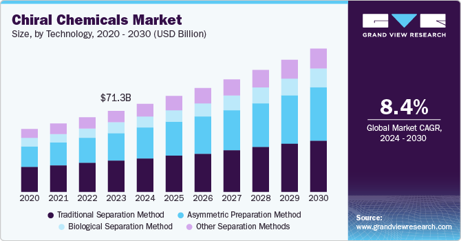 Chiral Chemicals Market Size, by Technology, 2020 - 2030 (USD Billion)