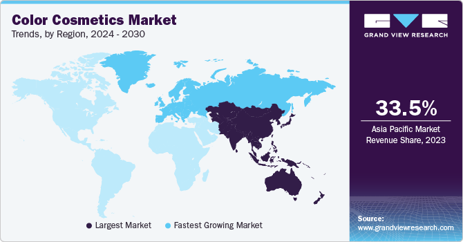 Color Cosmetics Market Trends, by Region, 2024 - 2030