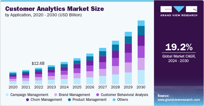 Customer Analytics Market Size by Application, 2020 - 2030 (USD Billion)