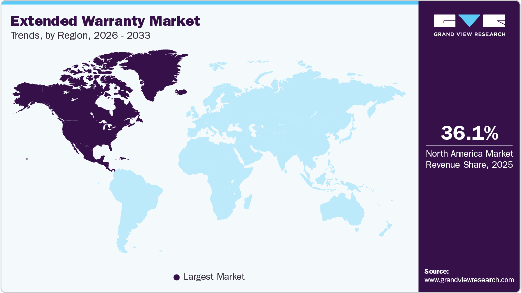 Extended Warranty Market Trends, by Region, 2026 - 2033 Extended Warranty Market Trends, by Region, 2026 - 2033