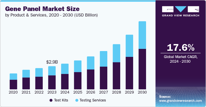 Gene Panel Market Size by Product & Services, 2020 - 2030 (USD Billion)