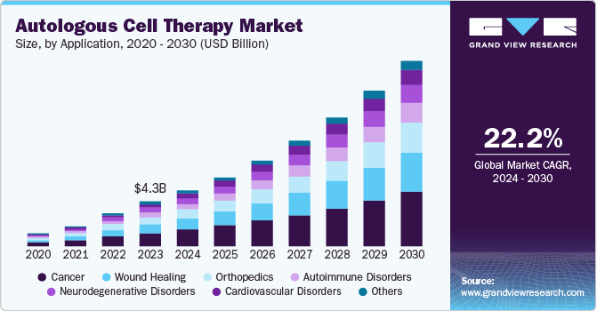 Global Autologous Cell Therapy Market size and growth rate, 2024 - 2030