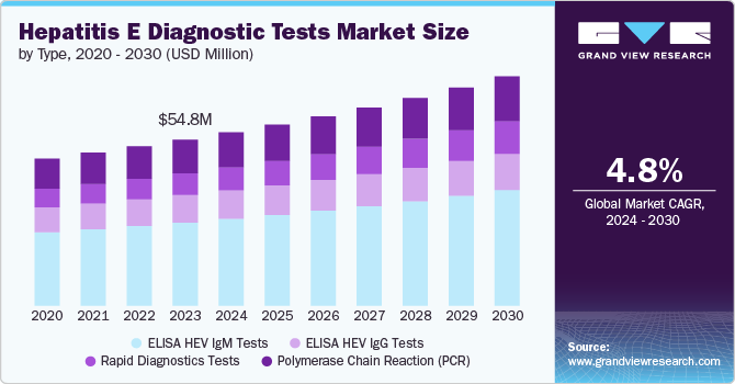 Hepatitis E Diagnostic Tests Market size and growth rate, 2024 - 2030