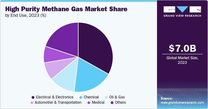 High Purity Methane Gas Market Share, 2023