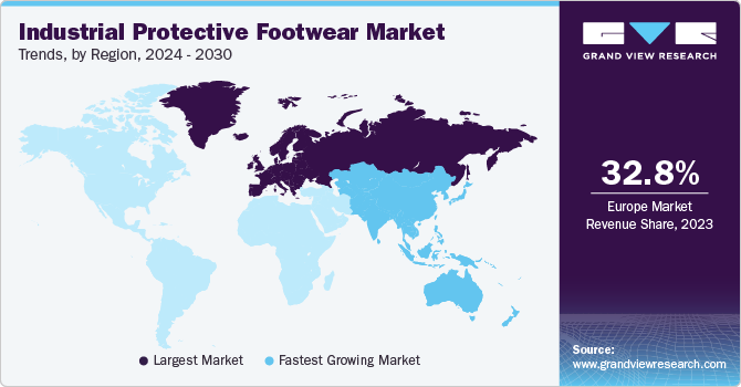 Industrial Protective Footwear Market Trends, by Region, 2024 - 2030