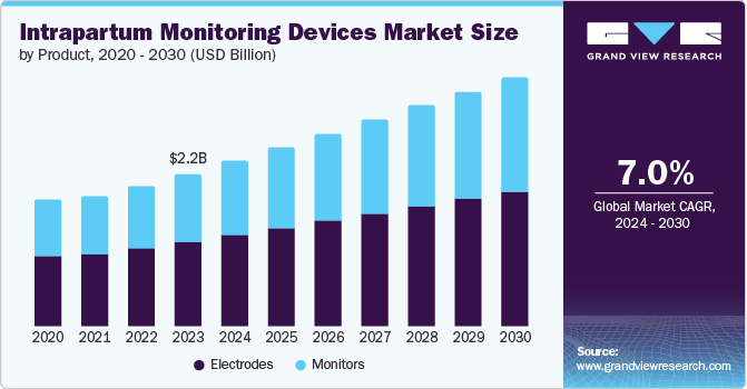 Intrapartum Monitoring Devices Market Size by Product, 2020 - 2030 (USD Billion)