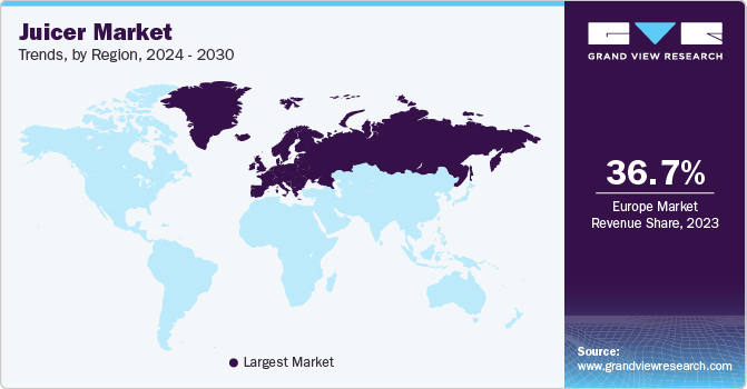 Juicer Market Trends, by Region, 2024 - 2030