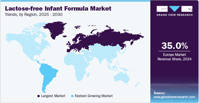 Lactose-free Infant Formula Market Trends, by Region, 2025 - 2030