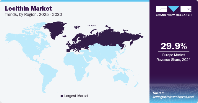 Lecithin Market Trends, by Region, 2025 - 2030