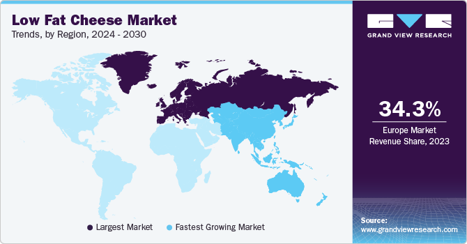 Low Fat Cheese Market Trends, by Region, 2024 - 2030