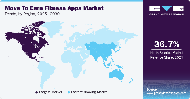 Move To Earn Fitness Apps Market Trends, by Region, 2025 - 2030