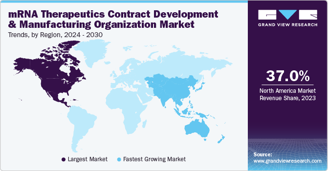 mRNA Therapeutics Contract Development & Manufacturing Organization Market Trends, by Region, 2024 - 2030