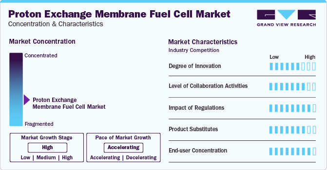 Proton Exchange Membrane Fuel Cell Market Concentration & Characteristics