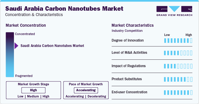 Saudi Arabia Carbon Nanotubes Market Concentration & Characteristics