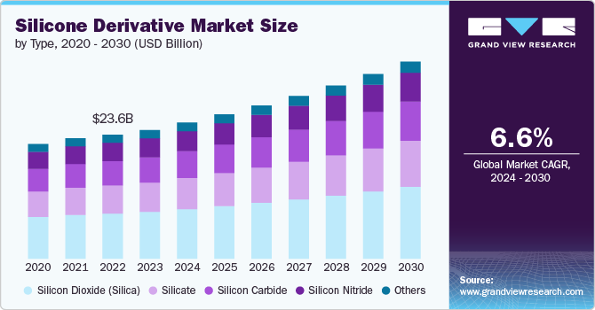 Silicone Derivative Market size and growth rate, 2024 - 2030