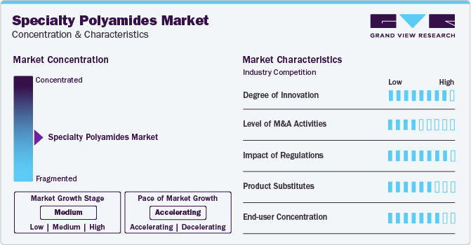 Specialty Polyamides Market Concentration & Characteristics