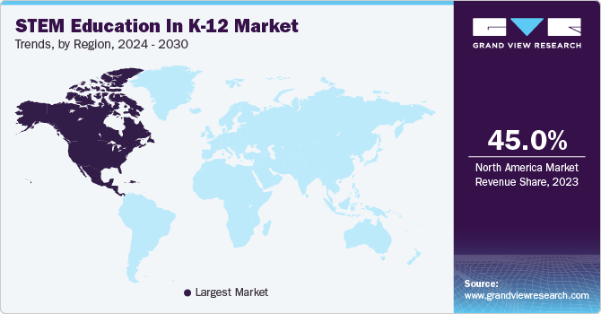 STEM Education In K-12 Market Trends, by Region, 2024 - 2030