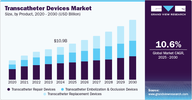 Transcatheter Devices Market Size, By Product, 2020 - 2030 (USD Billion)